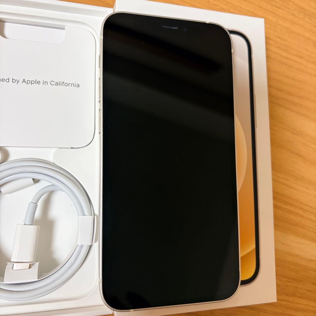 Apple iPhone 12mini 128GB ホワイト 充電ケーブル付き