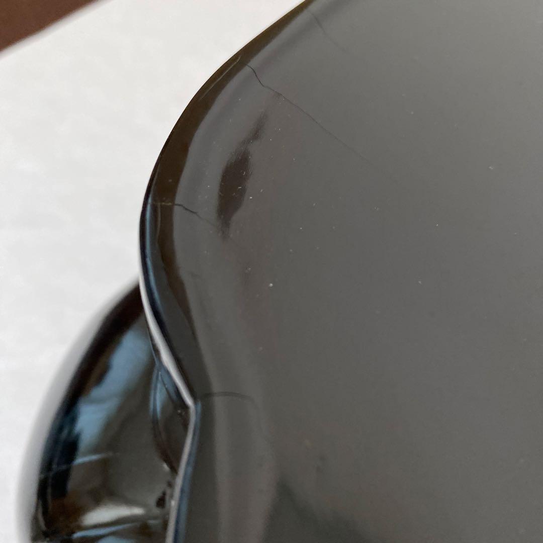 木製どっしりとした台　黒大　赤小　未使用
