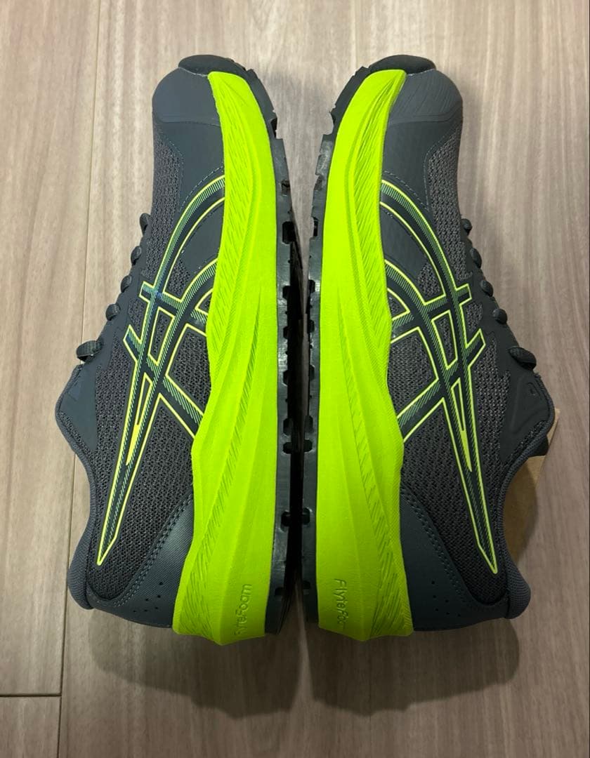 【新品未使用】asicsアシックス ウィンジョブ ローカット 安全靴 灰色黄緑色