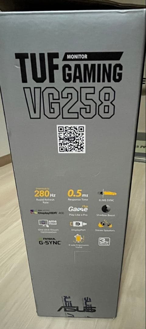 ASUS ゲーミングモニター VG258QM ドスパラ限定モデル 280hz
