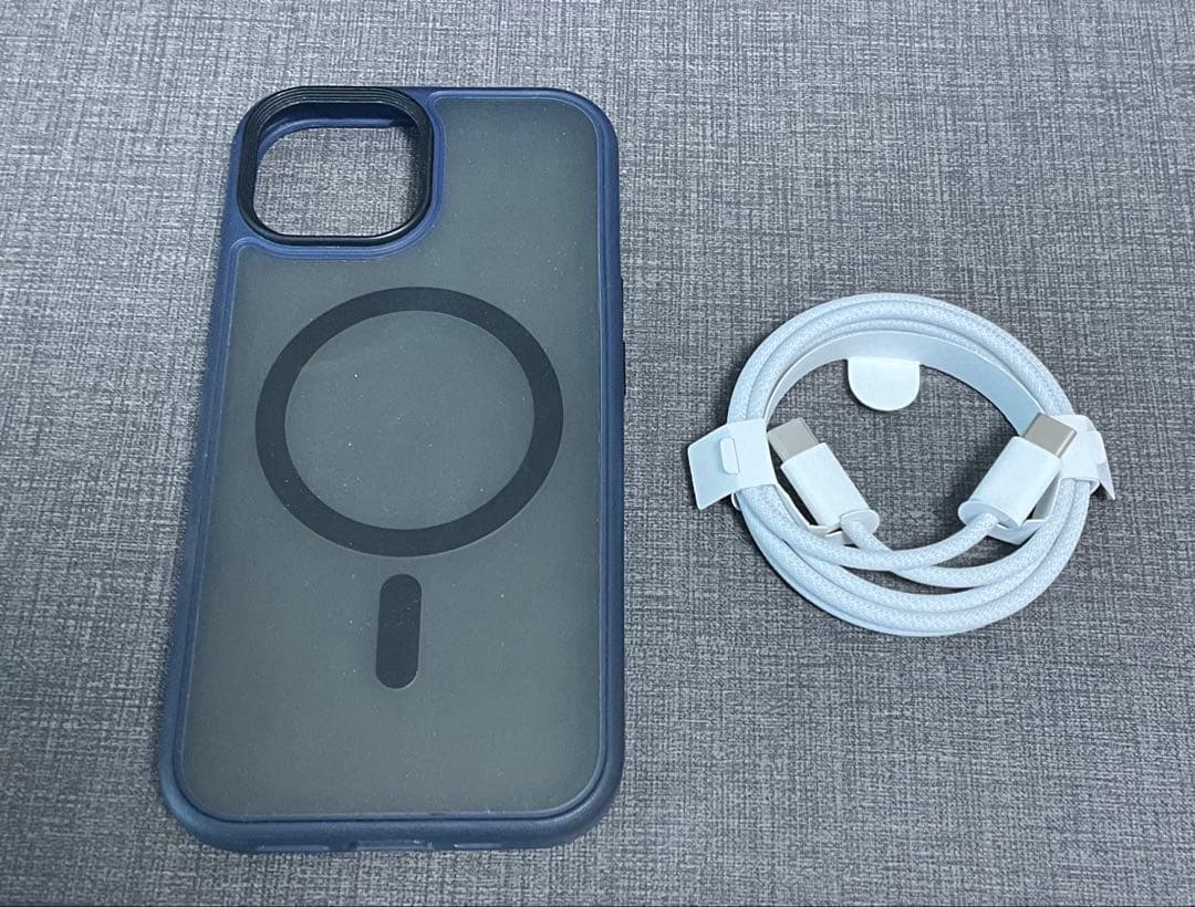 iPhone15　128GB/ブルー　SIMフリー バッテリー 87% おまけ付