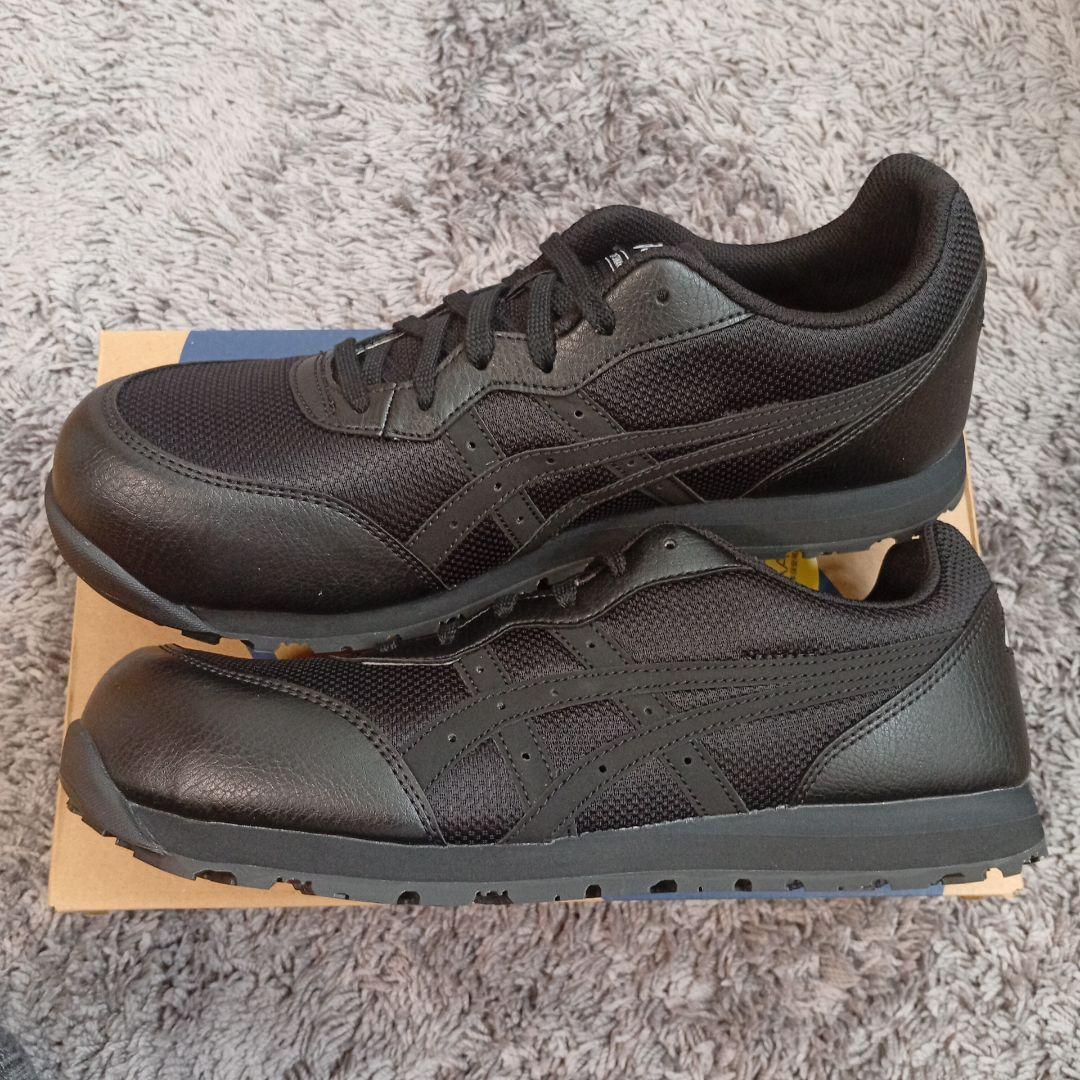 アシックスasics 安全靴 黒　WINJOB CP201 WIDE 27.5②