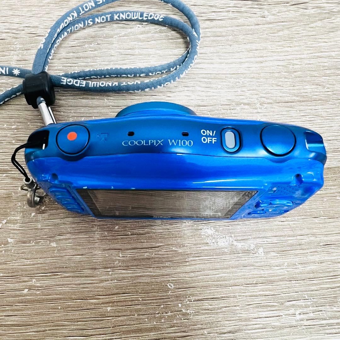 【完動品】NIKON ニコン COOLPIX W100 ブルー