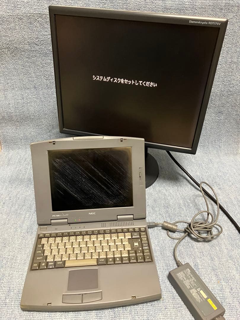 PC-9821La10（98NOTE Aile）【ジャンク品】おまけの部品取付き