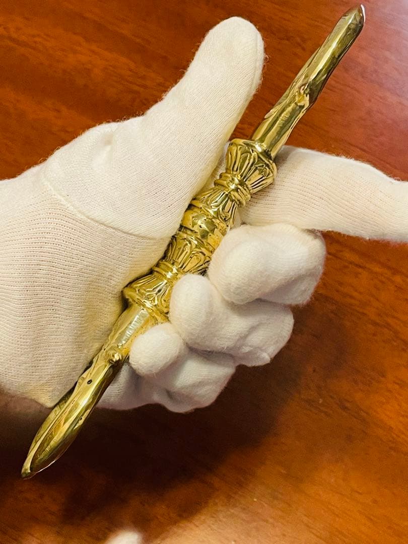 新品　未使用　三鈷杵　ヴァジュラ　ドルジェ 金剛杵 密教法具 16㎝