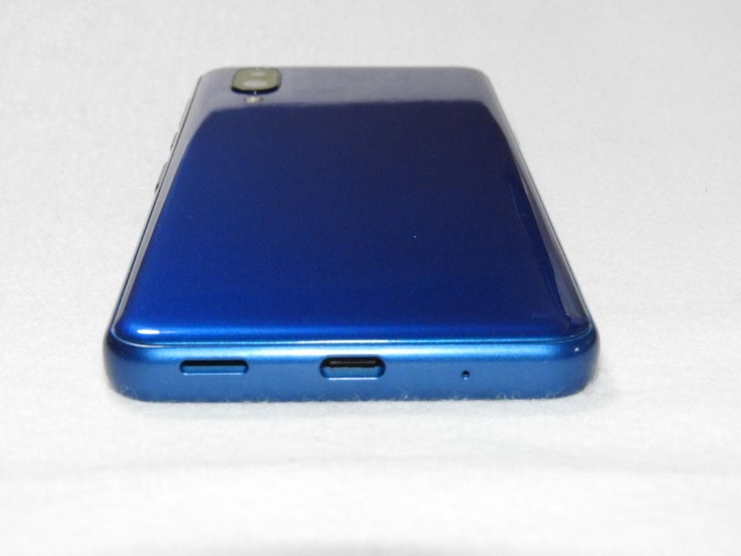 良品 SHARP シンプルスマホ6 A201SH ブルー SIMフリー 5G対応
