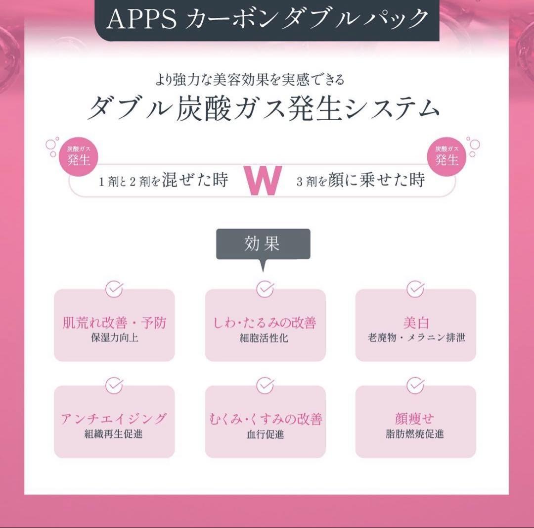 アイセルコスメ APPSカーボンダブルバブルパック6回分