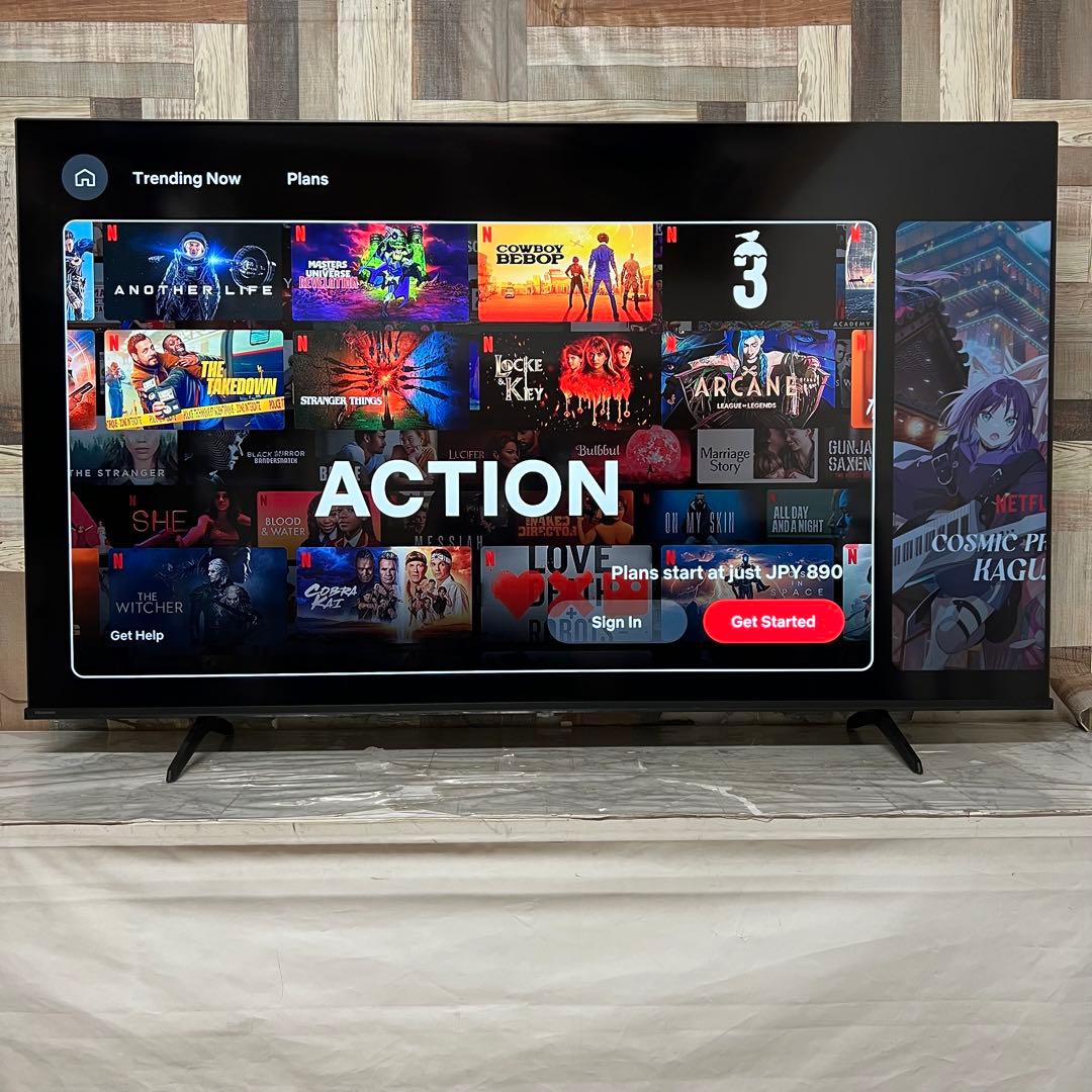 全国送料込❣️ハイセンス65型4KUHDスマートテレビネット動画視聴可海外モデル