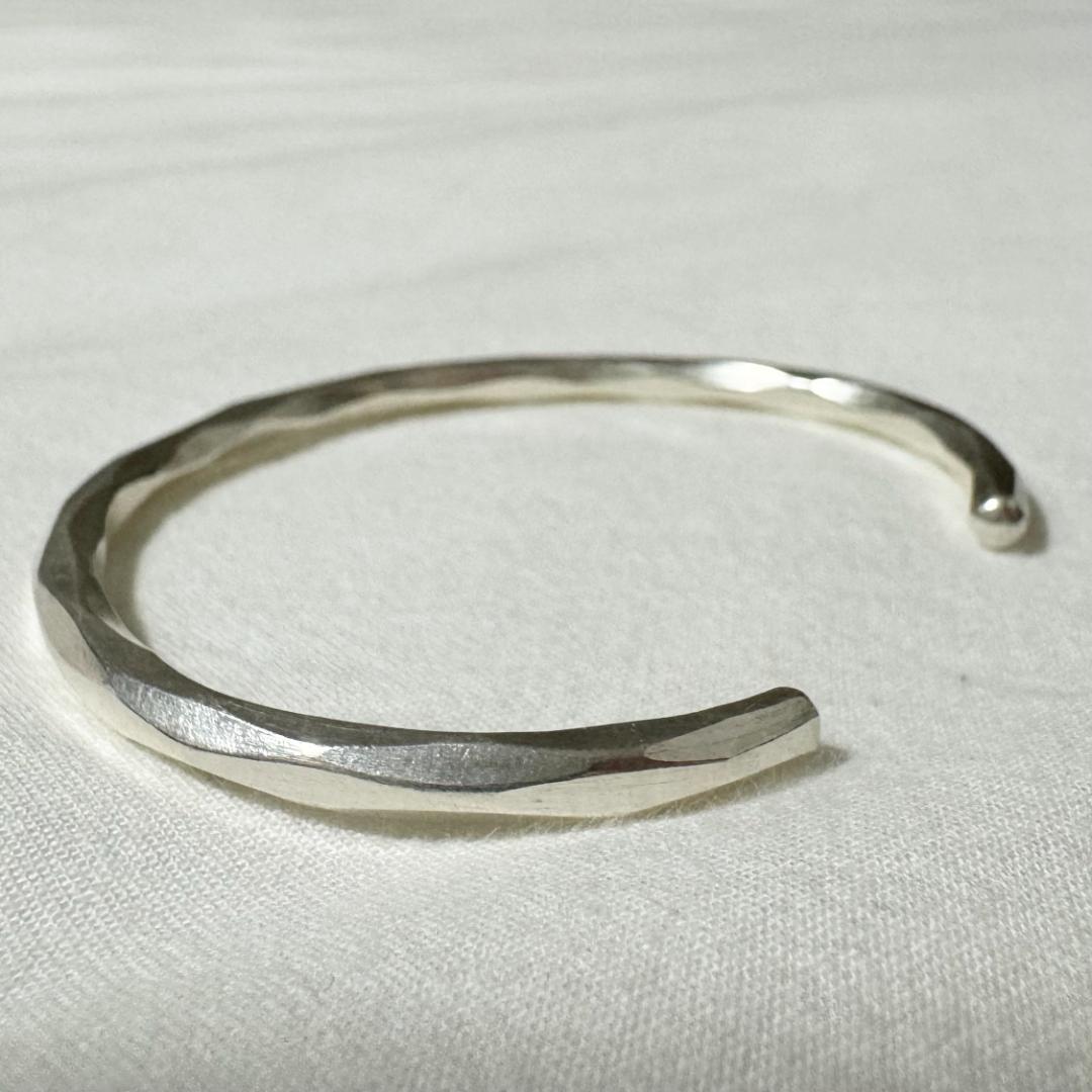 【新品】カレンシルバー バングル タイ北部 カレン族 ハンドメイド3/3
