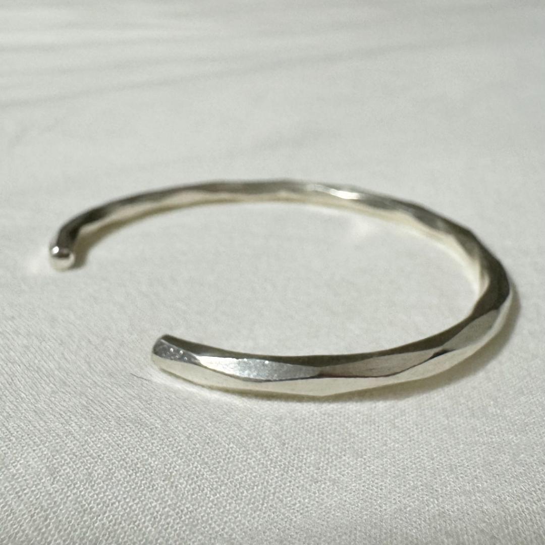 【新品】カレンシルバー バングル タイ北部 カレン族 ハンドメイド3/3