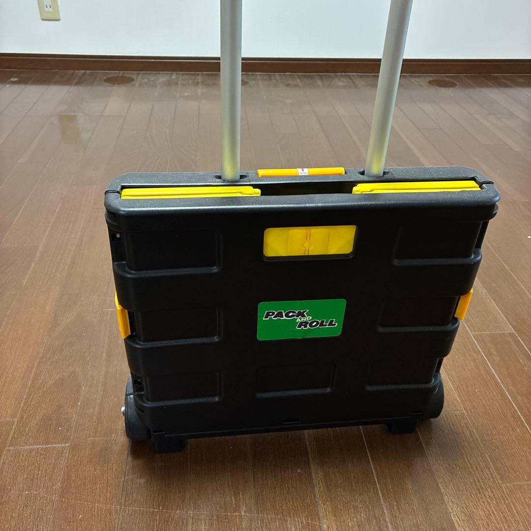美品】折りたたみ キャリーケース 台車付き PACK & ROLL