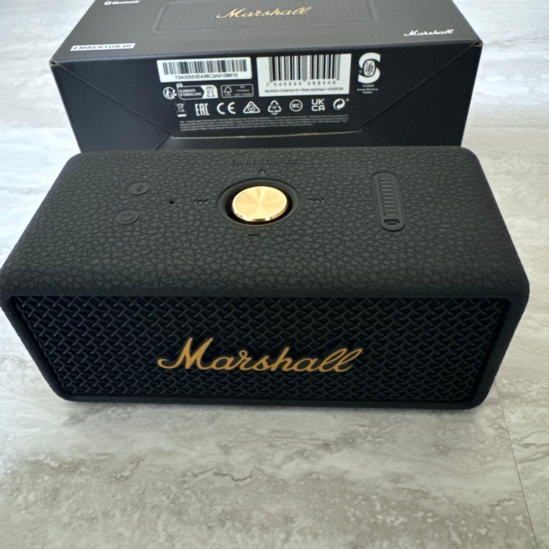 Marshall Emberton III ブラック ワイヤレススピーカー