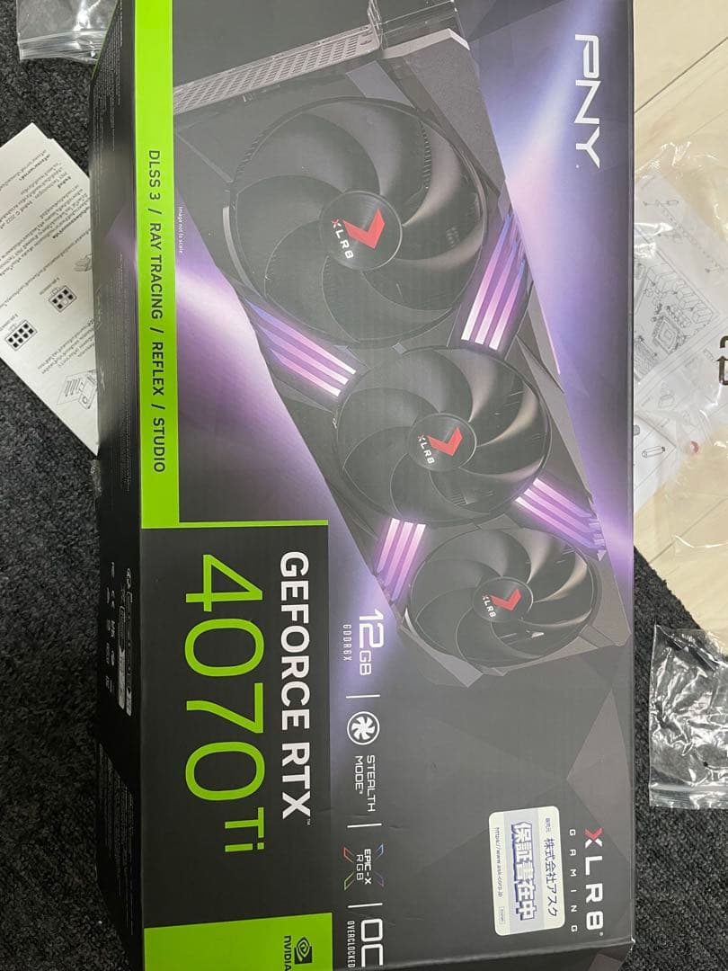 PNY GEFORCE RTX 4070 Ti 12GB OCモデル