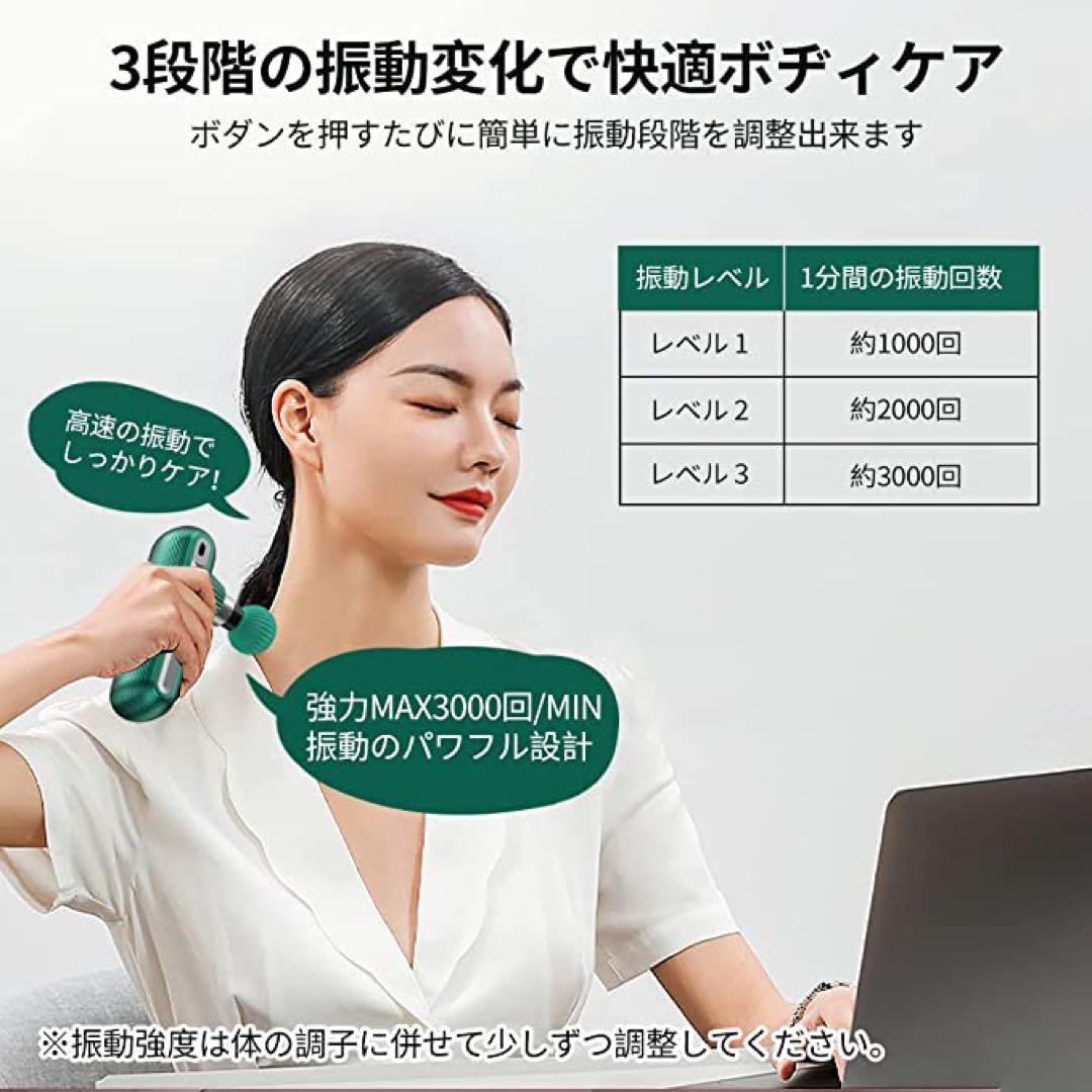 筋膜リリースガン MINハンディガンマッスルガンハンディリリース器3段階強力振動