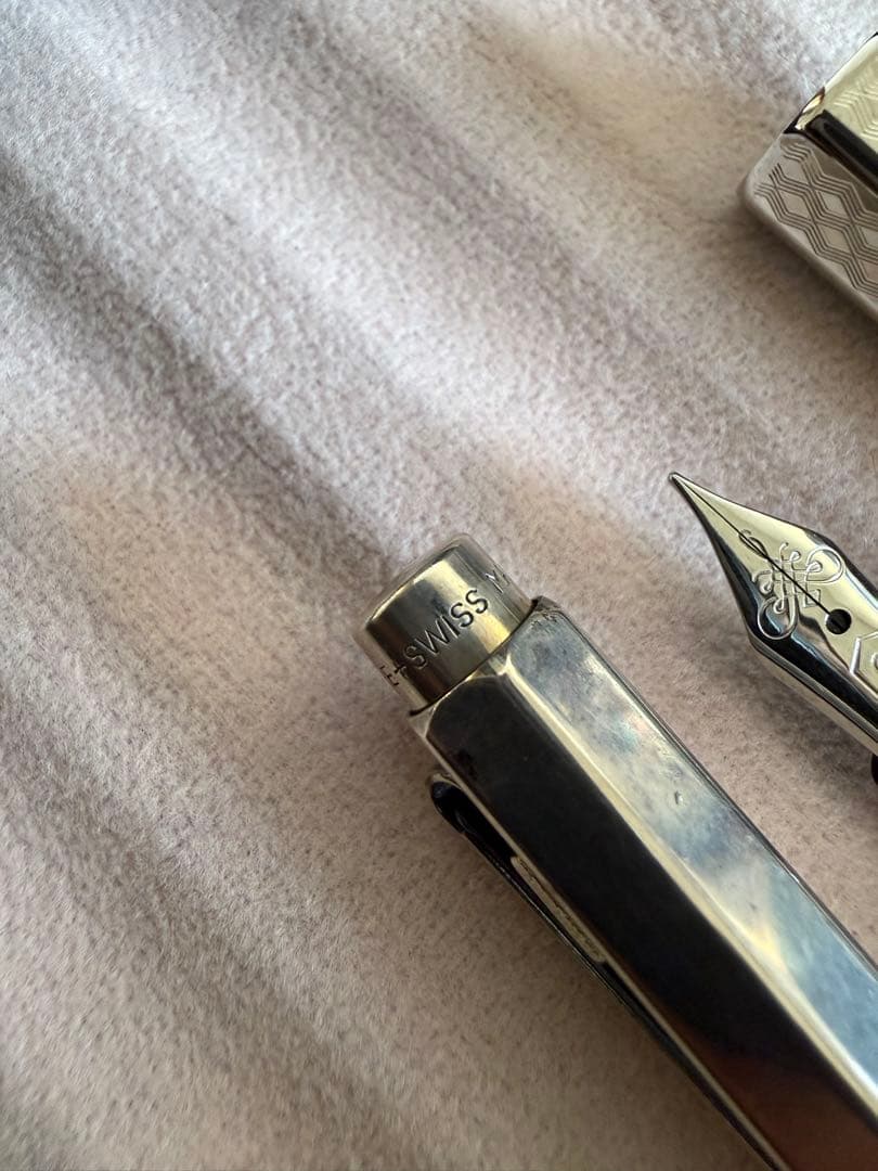 カランダッシュ万年筆とボールペン2本セット、スイス建国700週年