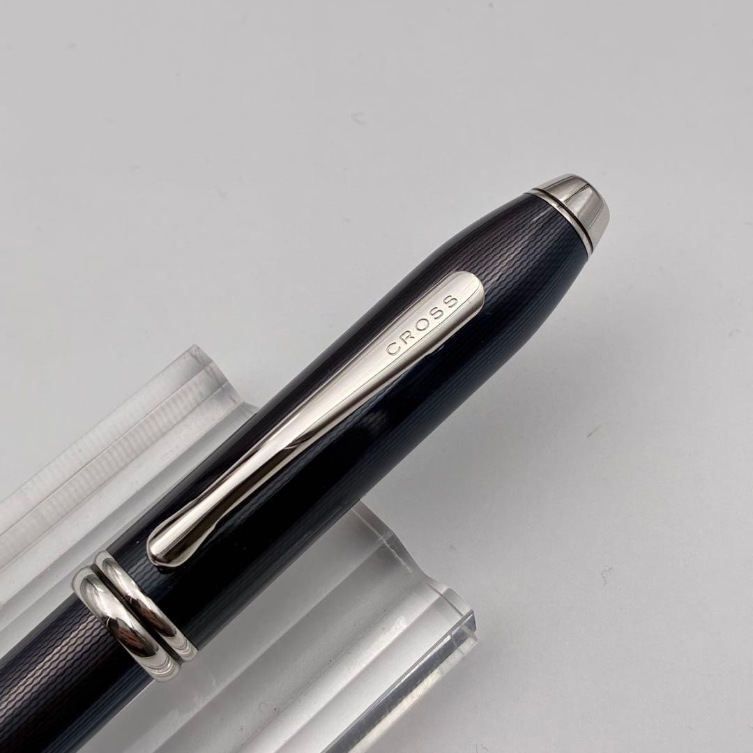 CROSS クロス タウンゼント 万年筆 クオーツブルー 18Kペン先 中字M