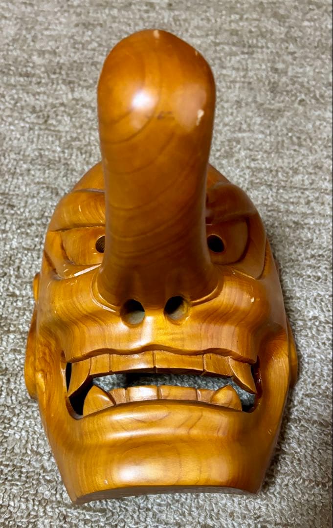 木製の天狗　お面