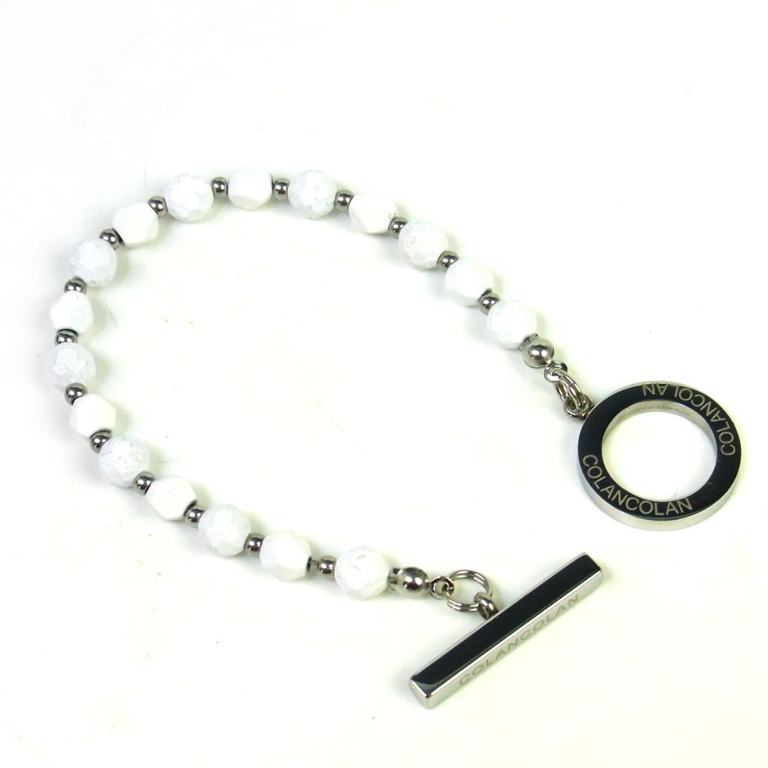 ◆良品◆コランコラン◆フォース3 ネックレス+ブレスレット 計2点◆ホワイト◆