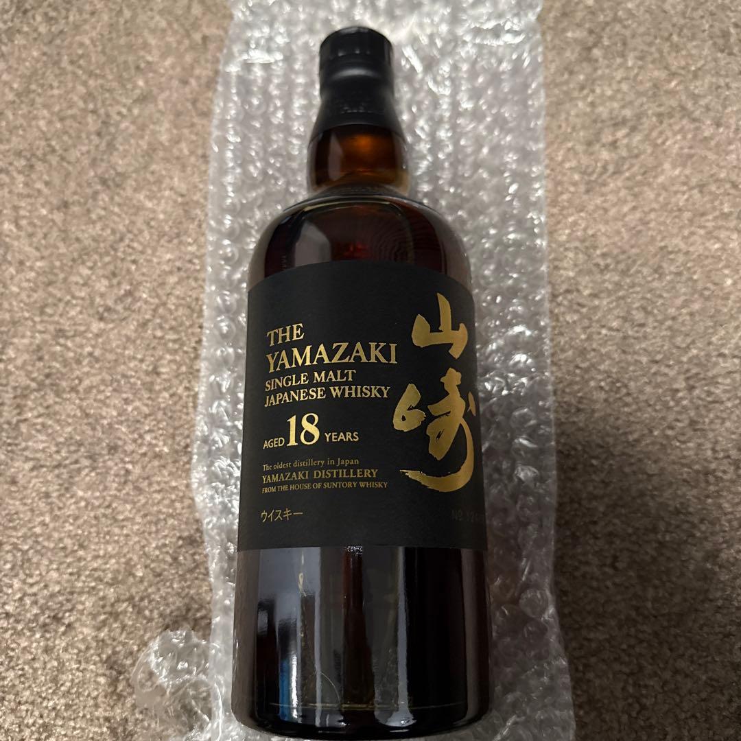 山崎ウィスキー　18年　新品未開封　700ml 箱付き 希少旧ラベル