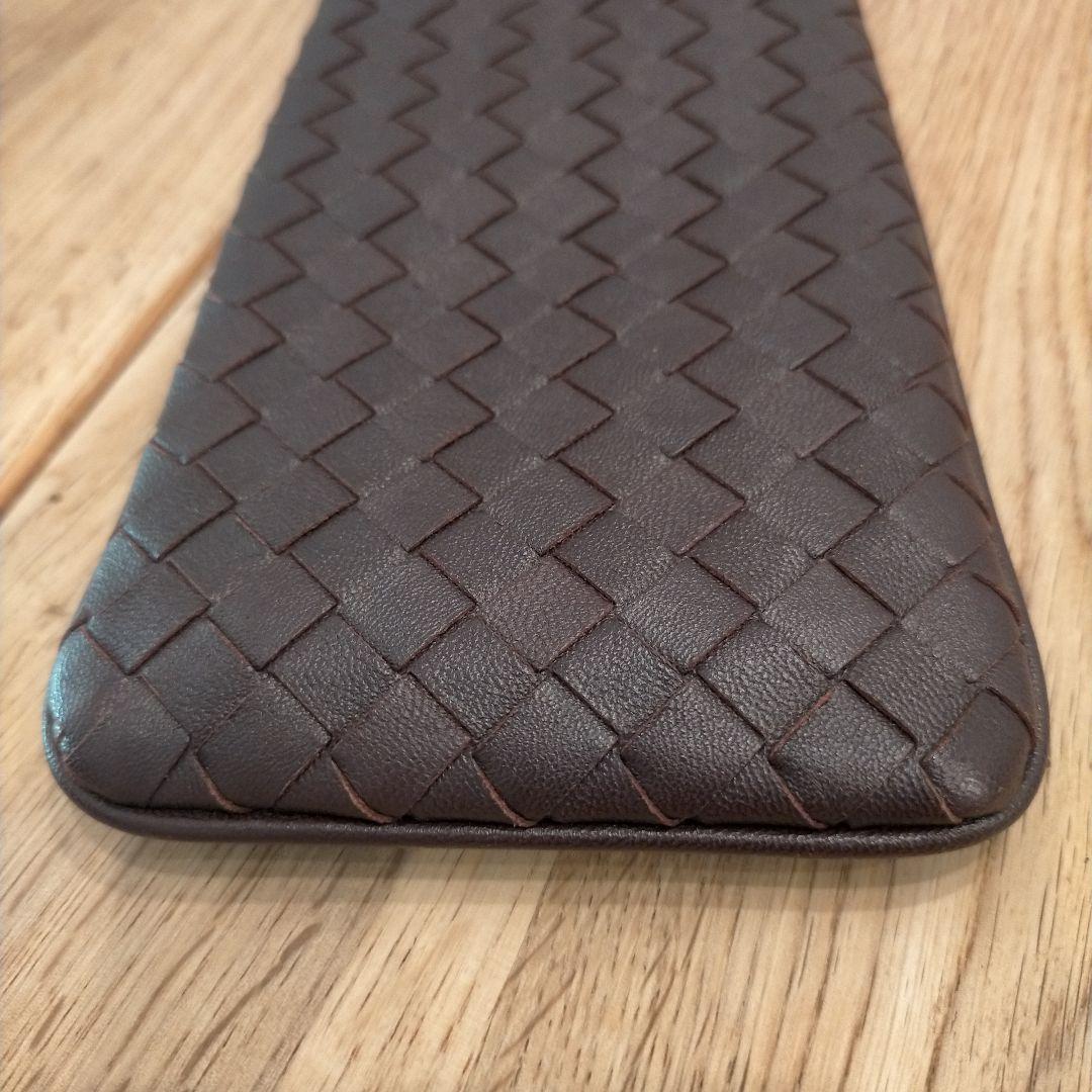 Bottega Veneta イントレチャートメガネケース ブラウン
