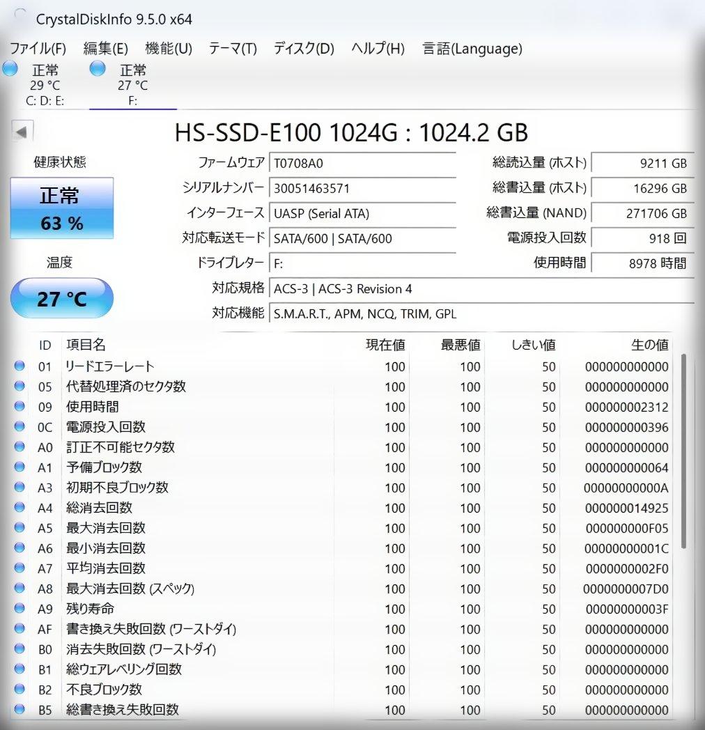 HIKVISION 1TB◆2.5インチ SSD