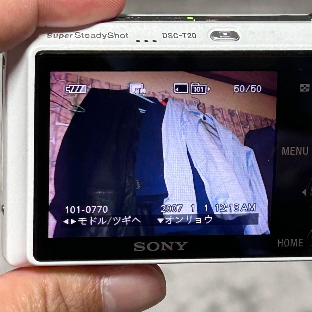 【動作品】SONY Cyber-shot DSC-T20 充電器　電池付き