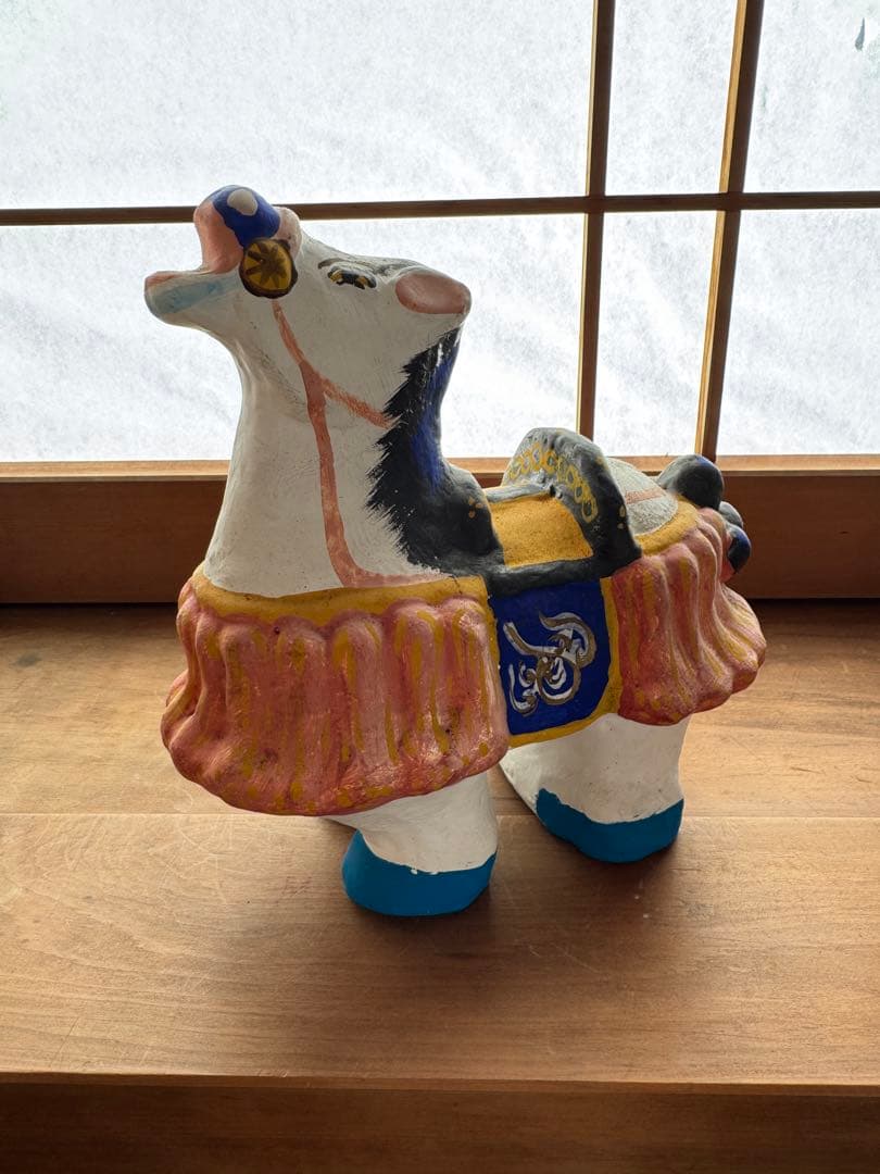 廃絶 香泉人形 『飾り馬』 白馬 郷土玩具 民藝 伝統文化 芸術 高知 滋賀