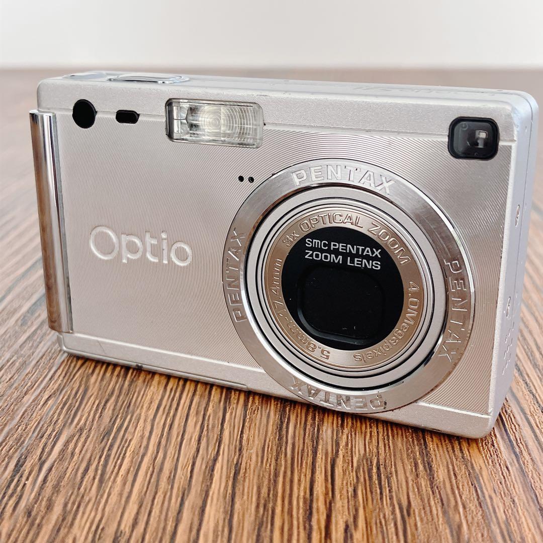 【動作品】PENTAX optio S4i シルバー コンパクトデジタルカメラ