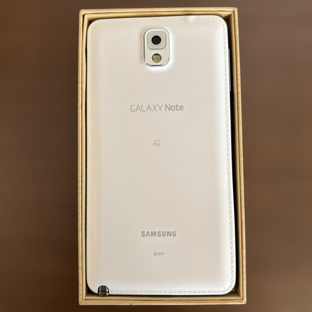 【美品】ドコモ Galaxy Note 3 SC-01F ホワイト※説明必読