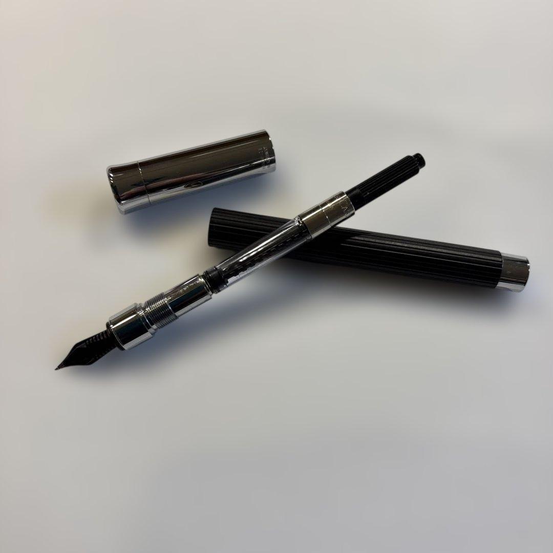 Graf von Faber-Castell 万年筆 シルバー 専用ケース付き