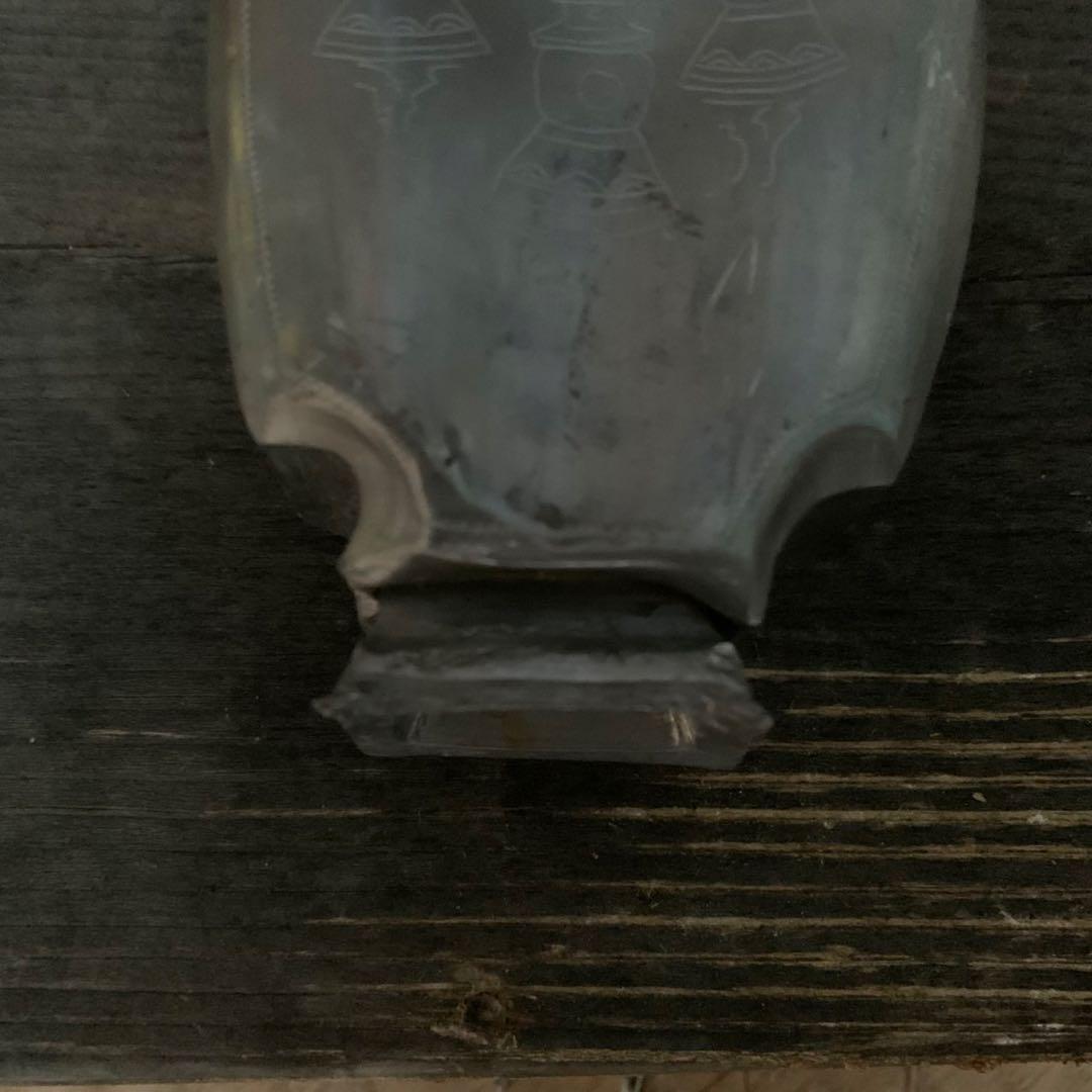 中国　錫　茶入