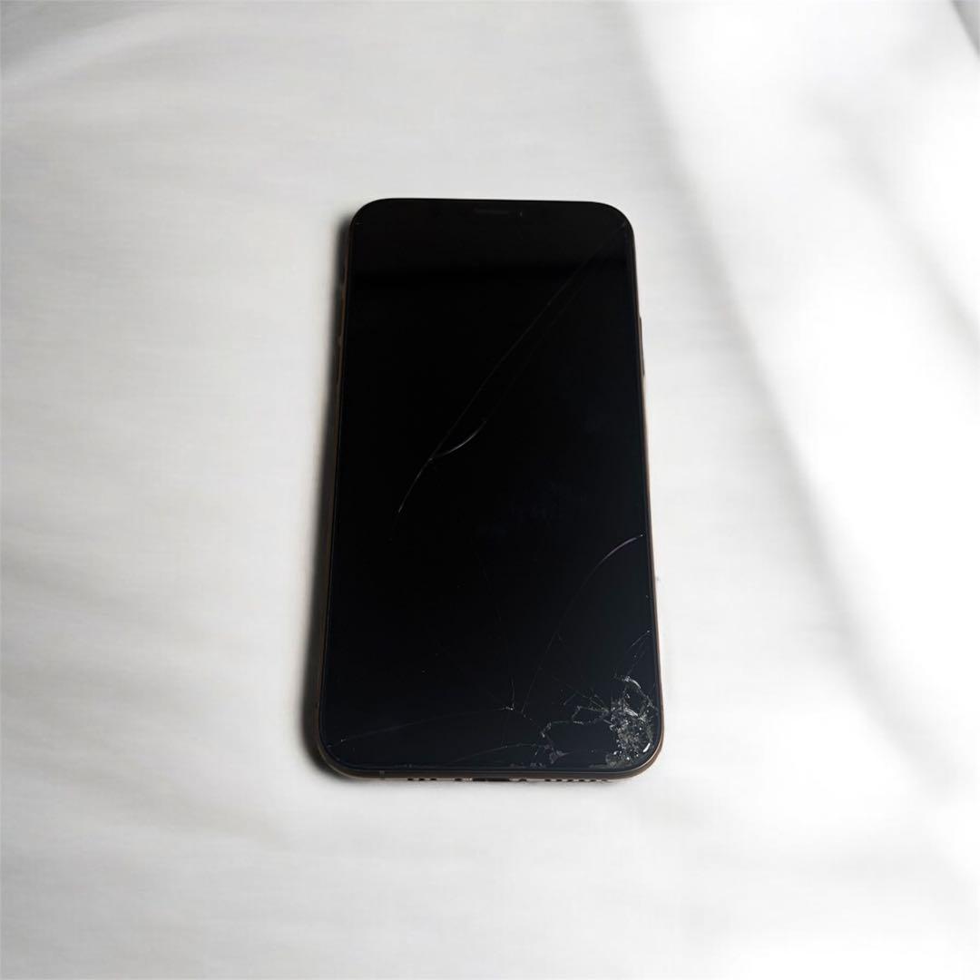 【ジャンク】iPhone XS 本体 64GB ゴールド 画面下部タッチ操作不可