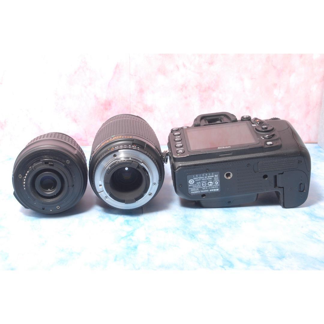 ニコン D7000☆一眼レフカメラ☆超望遠付Wレンズ☆バッグ付☆デビュー向け